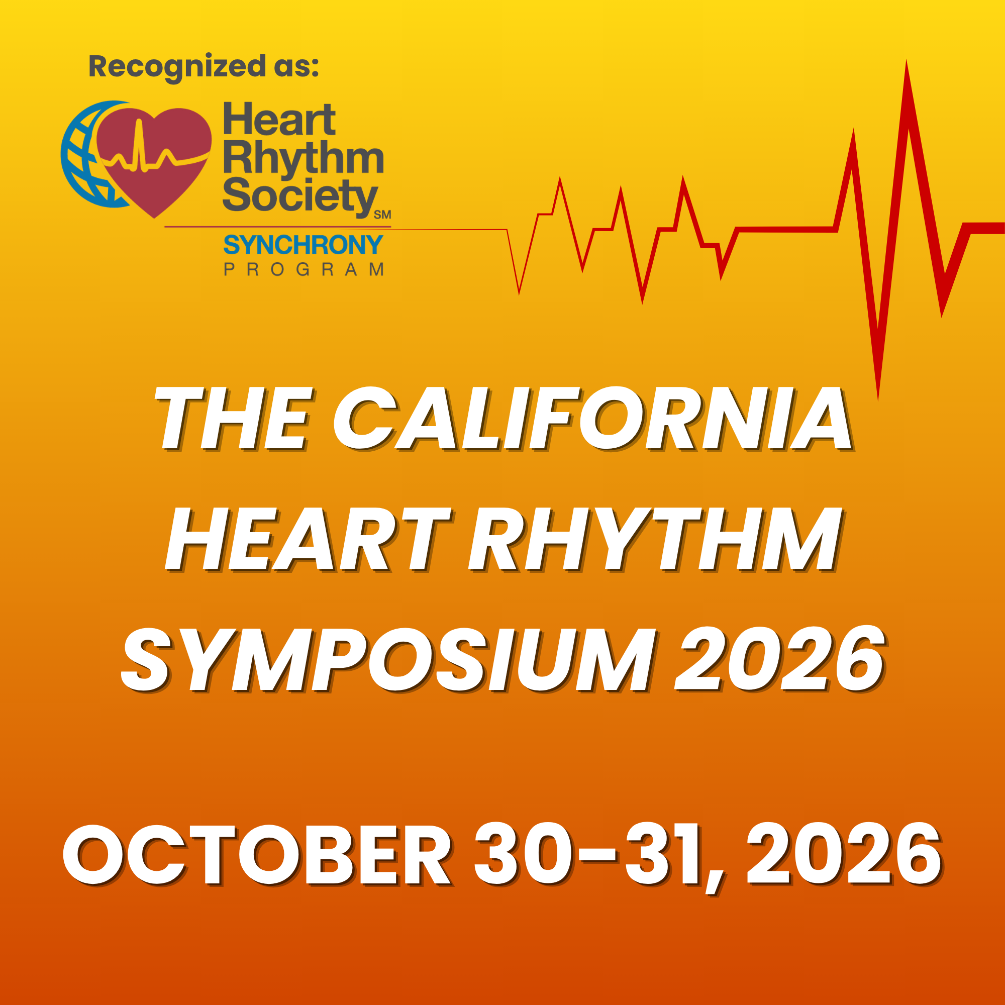 The California Heart Rhythm Symposium Banner
